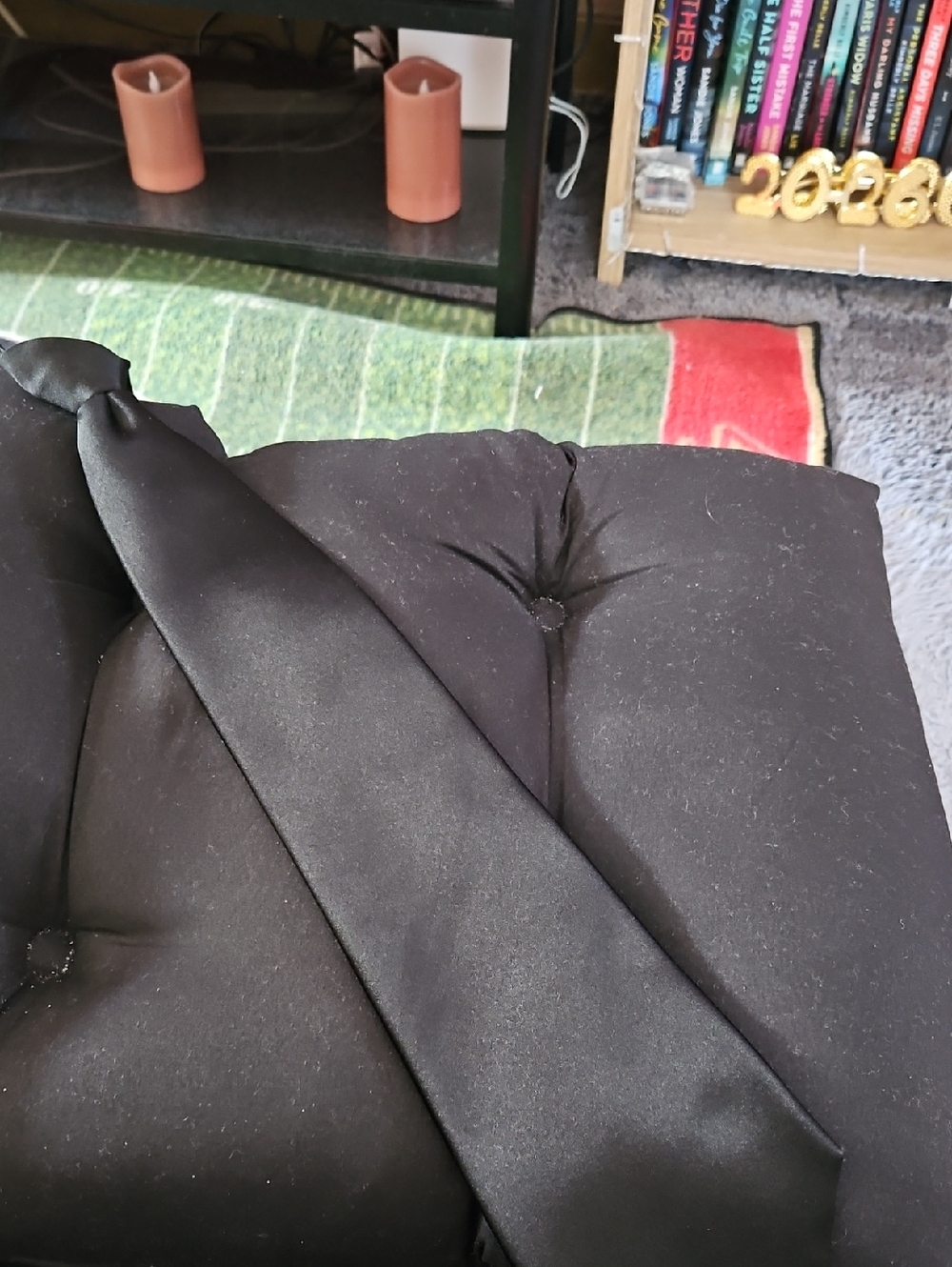 Stafford Black Satin Necktie - Classic Men's Formal Tie